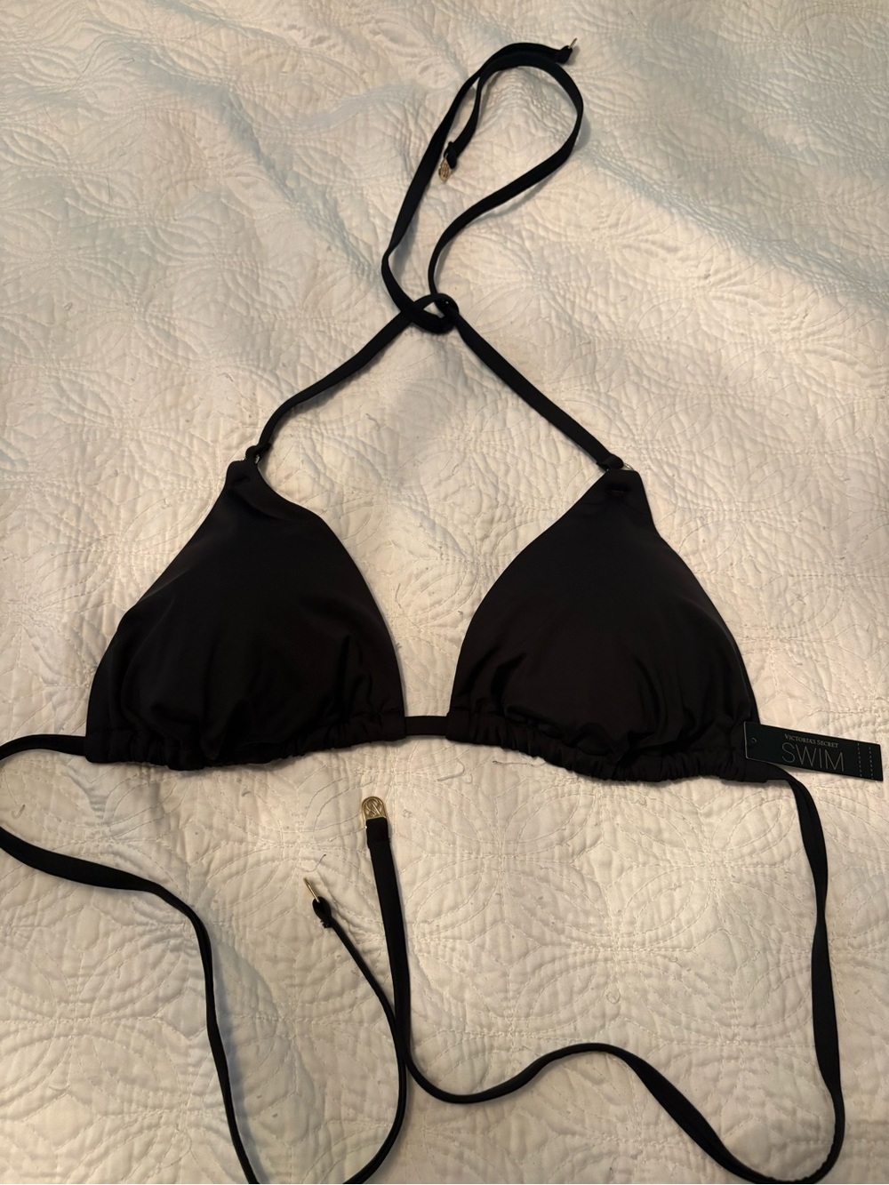 NWT Victoria’s Secret Triangle Bikini Top sz L